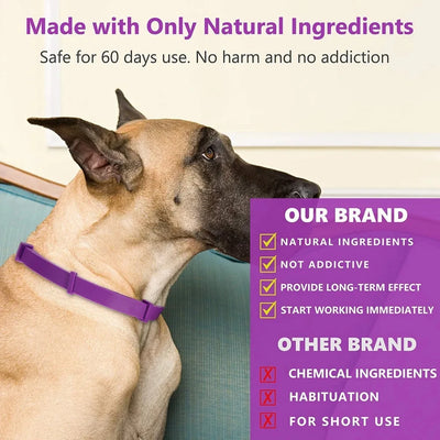 Calming Collar for Cats Pet Calming Pheromone Collar for Cats Dogs Calming Collar for Anxiety Effective Relieve Anxiety Stress