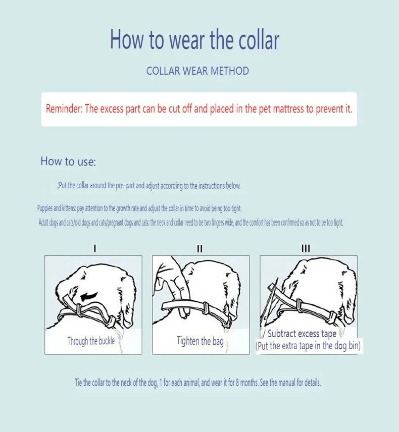 Calming Collar for Cats Pet Calming Pheromone Collar for Cats Dogs Calming Collar for Anxiety Effective Relieve Anxiety Stress