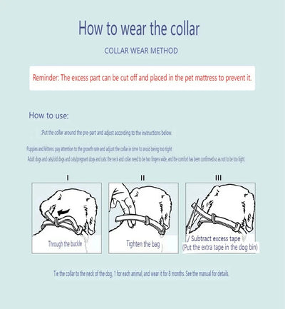 Calming Collar for Cats Pet Calming Pheromone Collar for Cats Dogs Calming Collar for Anxiety Effective Relieve Anxiety Stress