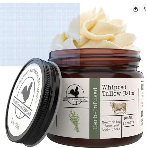 Whipped Tallow Balm – Grass-Fed Natural Face Cream