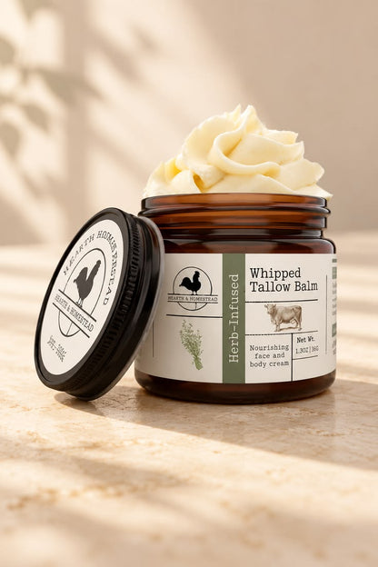 Whipped Tallow Balm – Grass-Fed Natural Face Cream